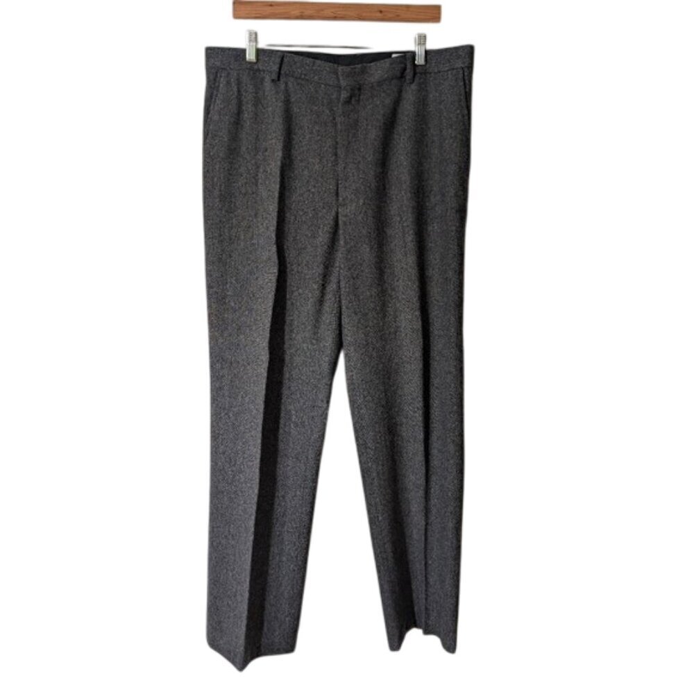 Concepts By Claiborne Wool‎ Blend  Pants Heather Black Size 36/32